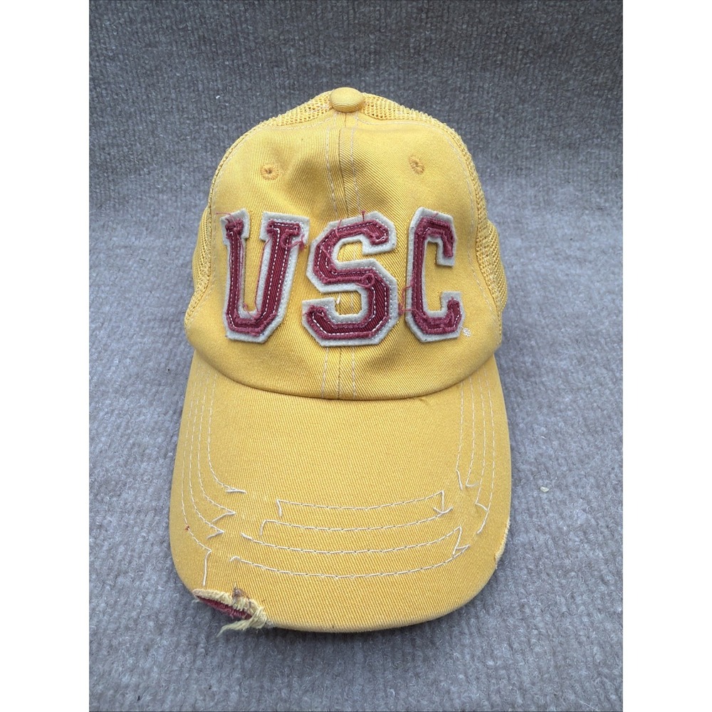 Zephyr Distressed USC Trojans University Mesh Hat Cap One Size Adjustable